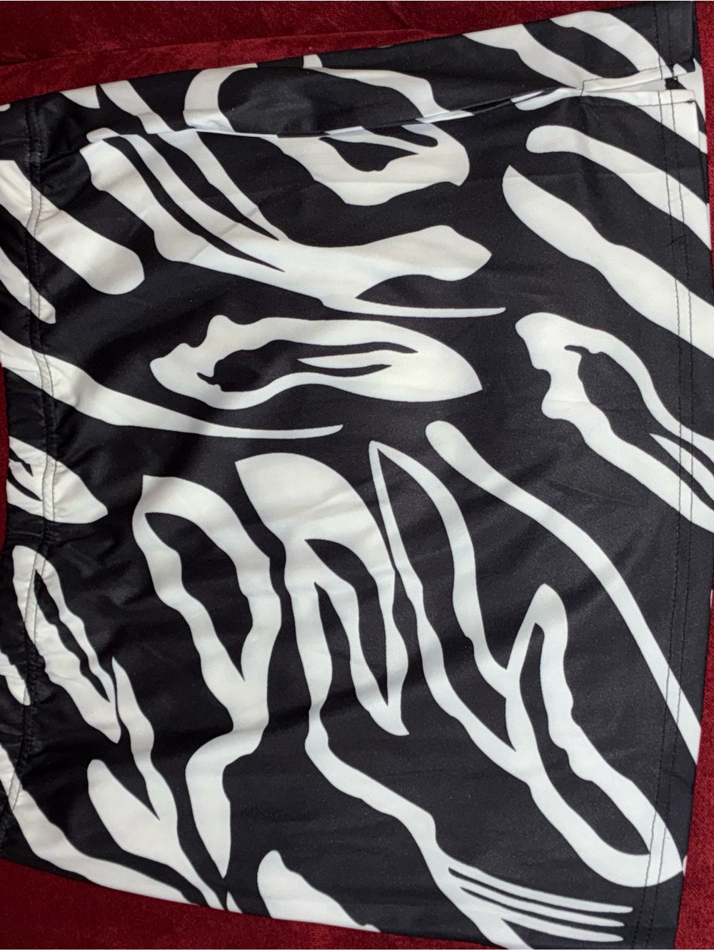 Black & White Zebra Print skirt